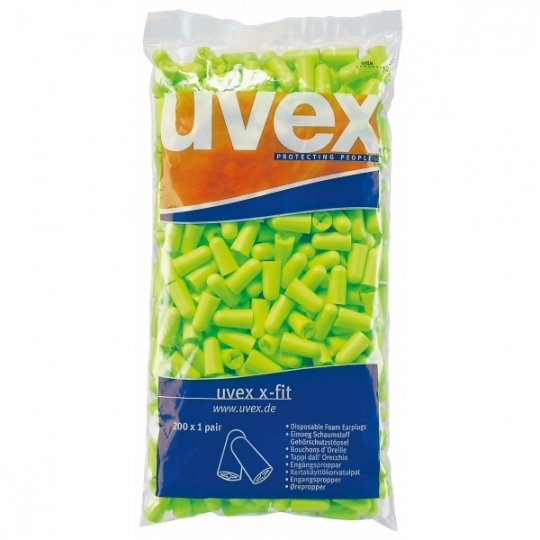 2112.003 Uvex X-Fit Refill Kulak Tıkacı (Paket=200 Çift)