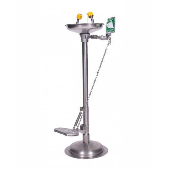 Göz/Yüz Yıkama Çeşmesi, Boy Tipi, El - Ayak Kumandalı Göz/Yüz Yıkama Çeşmesi, Boy Tipi, El - Ayak Kumandalı