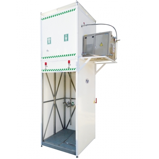 Acil Göz ve Vücut Duşu, 1500/2000 L Üstten Depolu Sistem Acil Göz ve Vücut Duşu, 1500/2000 L Üstten Depolu Sistem