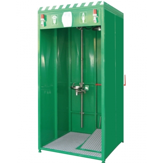 Bina İçi ve Bina Dışı Uygulamaları İçin Kabinli Acil Duş ve Göz Yıkama Çeşmesi Bina İçi ve Bina Dışı Uygulamaları İçin Kabinli Acil Duş ve Göz Yıkama Çeşmesi