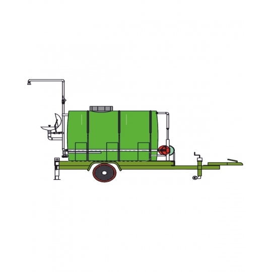 1500 L Römork Üzeri Depolu Mobil Acil Duş Sistemi 1500 L Römork Üzeri Depolu Mobil Acil Duş Sistemi