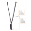 Kaya Safety E-3 W Çift Kol Şok Webbing Elastik Lanyard Kaya Safety E-3 W Çift Kol Şok Webbing Elastik Lanyard
