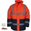Vizwell™ VWJK05 300 D Oxford İki Renkli Reflektörlü Parka Vizwell™ VWJK05 300 D Oxford İki Renkli Reflektörlü Parka