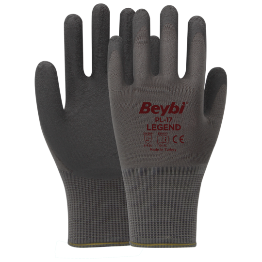 Beybi PL17 Legend Polyester Örme Lateks Eldiven Beybi PL17 Legend Polyester Örme Lateks Eldiven