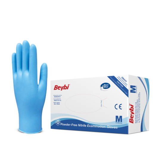 Beybi Nitril Pudrasız Muayene Eldiveni Beybi Nitril Pudrasız Muayene Eldiveni
