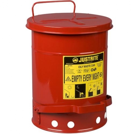 09100 Justrite 20 Litre Pedallı Atık Çöp Kovası 09100 Justrite 20 Litre Pedallı Atık Çöp Kovası