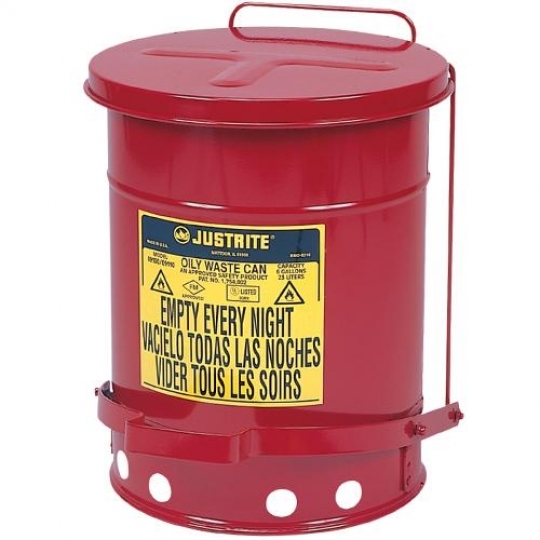 09300 Justrite 34 Litre Pedallı Atık Çöp Kovası 09300 Justrite 34 Litre Pedallı Atık Çöp Kovası