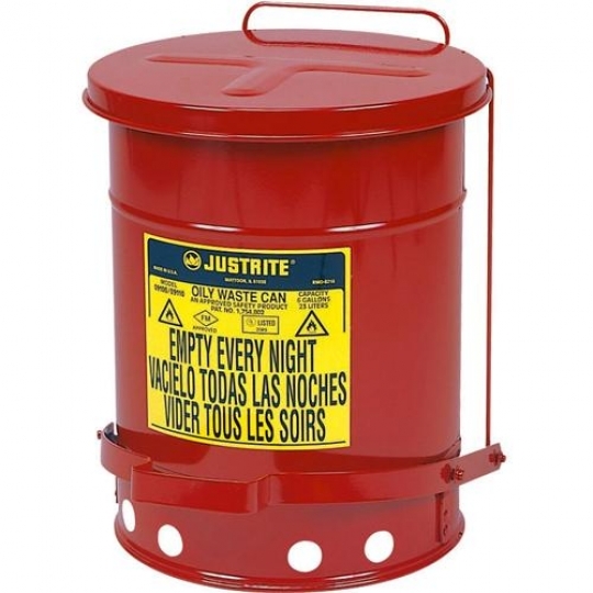 09500 Justrite 52 Litre Pedallı Atık Çöp Kovası 09500 Justrite 52 Litre Pedallı Atık Çöp Kovası