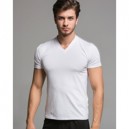 HZT18007 TF MİCRO V YAKA T-SHİRT HZT18007 TF MİCRO V YAKA T-SHİRT