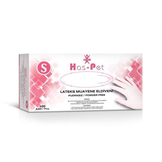 Haspet Beyaz Lateks Pudrasız Eldiven Haspet Beyaz Lateks Pudrasız Eldiven