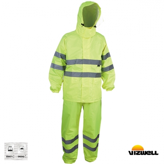 Vizwell™ VWJK67+68 150 D Takım Reflektörlü Yağmurluk Vizwell™ VWJK67+68 150 D Takım Reflektörlü Yağmurluk